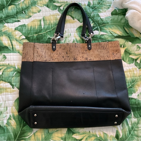 Ralph Lauren Black and Cork Tote Bag - Picture 3 of 13